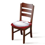 Santa Claus Beard Print Chair Cushion Cover