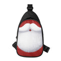 Santa Claus Beard Print Sling Bag