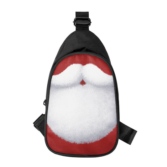 Santa Claus Beard Print Chest Bag