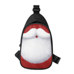 Santa Claus Beard Print Chest Bag