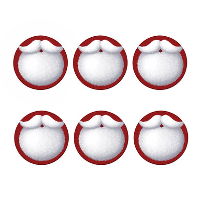 Santa Claus Beard Print Coaster Set