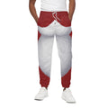 Santa Claus Beard Print Cotton Sweatpants