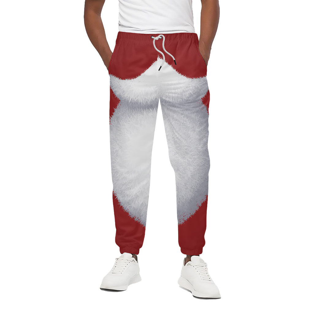 Santa Claus Beard Print Cotton Pants