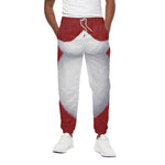 Santa Claus Beard Print Cotton Pants