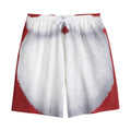 Santa Claus Beard Print Cotton Shorts
