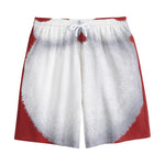 Santa Claus Beard Print Cotton Shorts