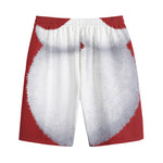 Santa Claus Beard Print Cotton Shorts
