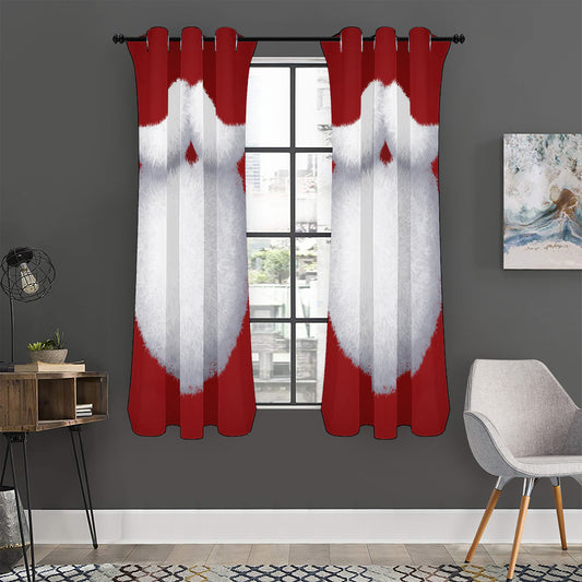 Santa Claus Beard Print Curtain
