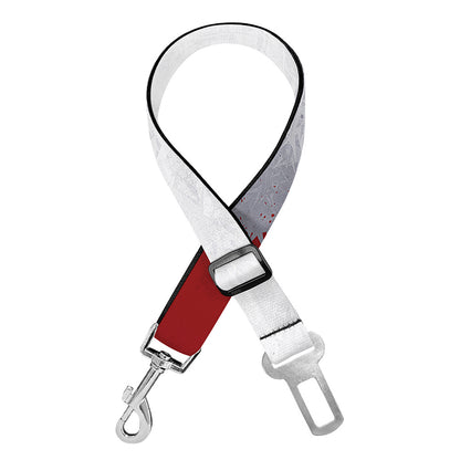 Santa Claus Beard Print Dog Seat Belt