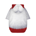 Santa Claus Beard Print Dog Zip Up Hoodie