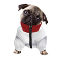 Santa Claus Beard Print Dog Zip Up Jacket