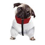 Santa Claus Beard Print Dog Zip Up Jacket