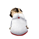 Santa Claus Beard Print Dog Zip Up Jacket