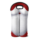 Santa Claus Beard Print Double Neoprene Wine Tote