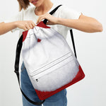 Santa Claus Beard Print Drawstring Backpack