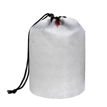 Santa Claus Beard Print Drawstring Makeup Bag
