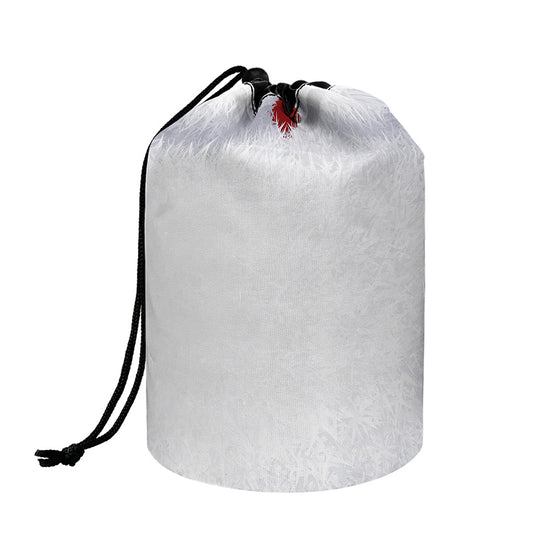 Santa Claus Beard Print Drawstring Makeup Bag