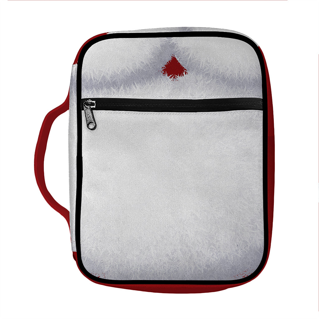 Santa Claus Beard Print Front Pocket Bible Bag
