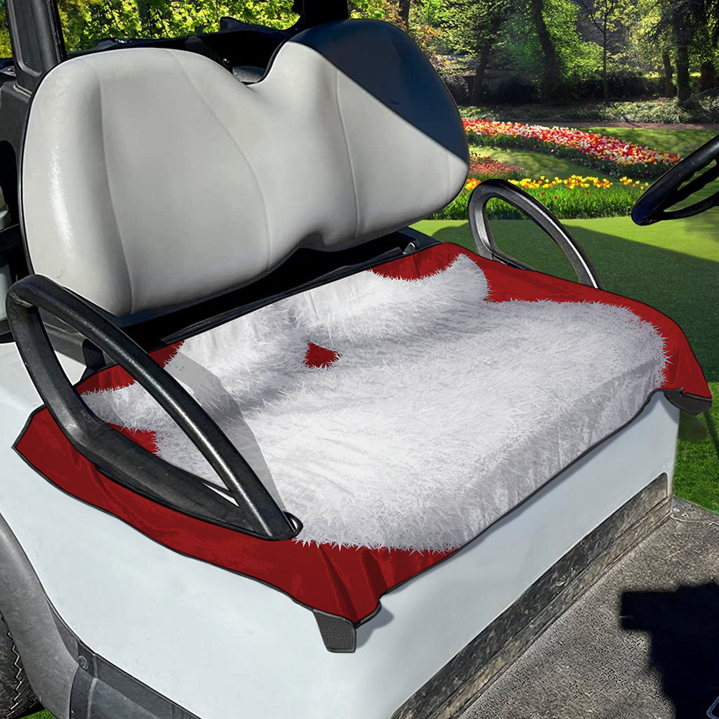 Santa Claus Beard Print Golf Cart Seat Cover
