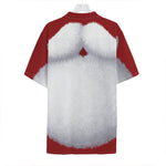 Santa Claus Beard Print Hawaiian Shirt