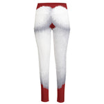 Santa Claus Beard Print High-Waisted Pocket Leggings