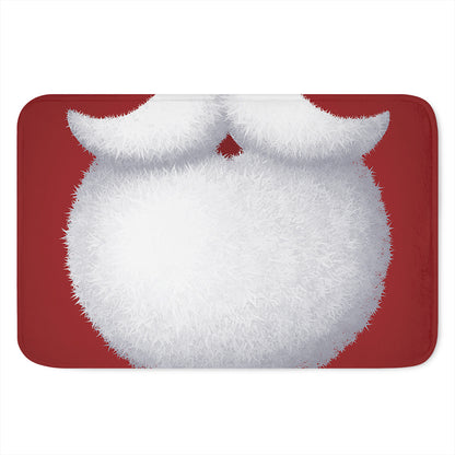 Santa Claus Beard Print Indoor Door Mat