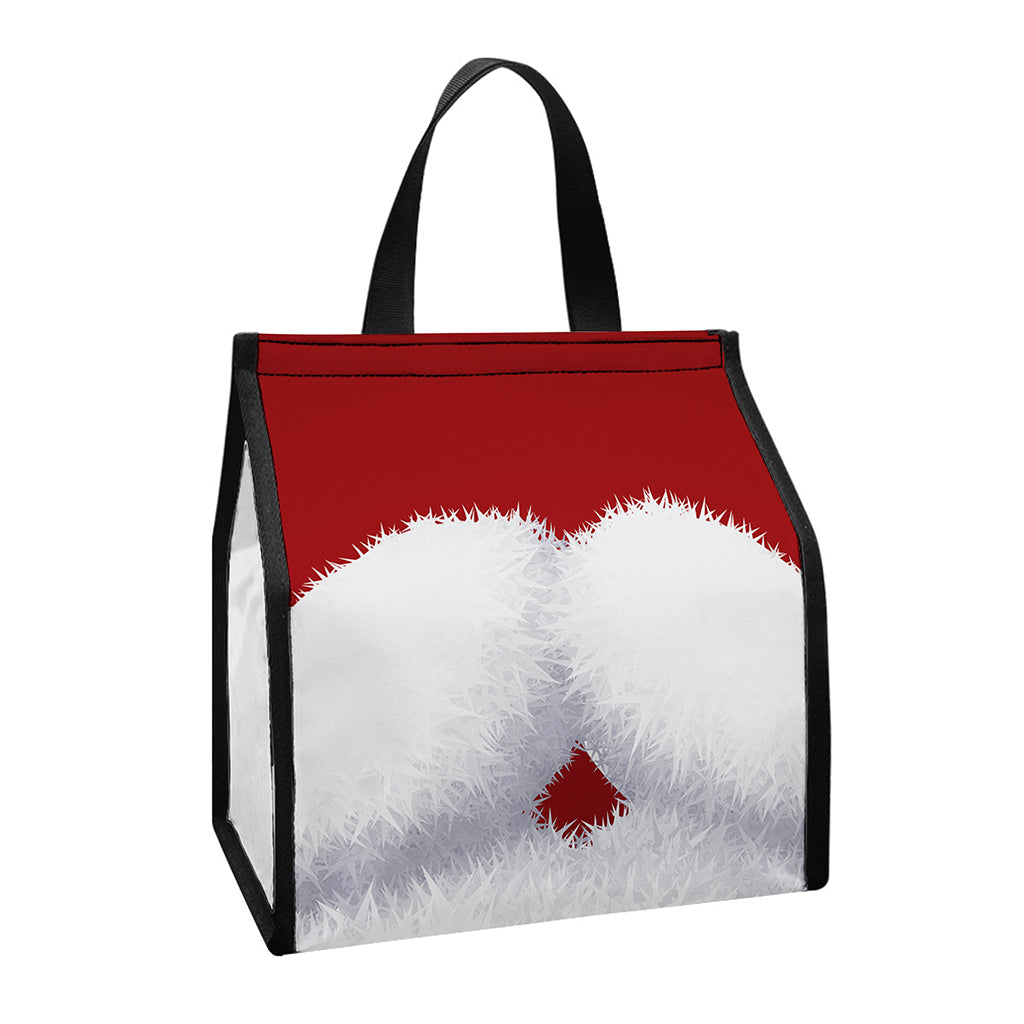 Santa Claus Beard Print Insulated Lunch Tote