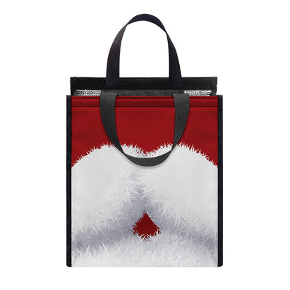 Santa Claus Beard Print Insulated Lunch Tote