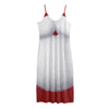 Santa Claus Beard Print Jersey Midi Cami Dress