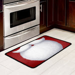 Santa Claus Beard Print Kitchen Mat