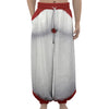 Santa Claus Beard Print Lantern Pants