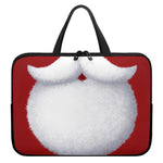 Santa Claus Beard Print Laptop Sleeve With Handle