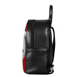 Santa Claus Beard Print Leather Backpack