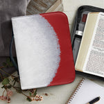 Santa Claus Beard Print Leather Bible Cover