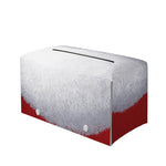 Santa Claus Beard Print Leather Tissue Box Cover