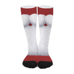 Santa Claus Beard Print Long Socks
