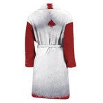 Santa Claus Beard Print Men's Bathrobe