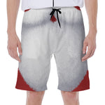 Santa Claus Beard Print Men's Beach Shorts