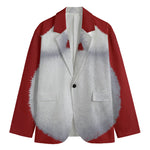 Santa Claus Beard Print Men's Blazer