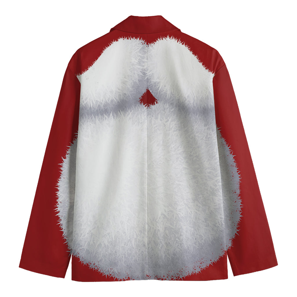 Santa Claus Beard Print Men's Blazer