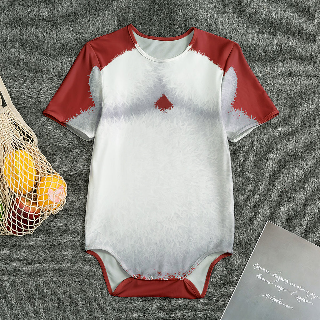 Santa Claus Beard Print Men's Bodysuit