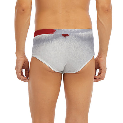 Santa Claus Beard Print Men's Briefs