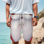 Santa Claus Beard Print Men's Cargo Shorts