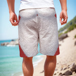 Santa Claus Beard Print Men's Cargo Shorts