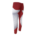 Santa Claus Beard Print Men's Compression Pants