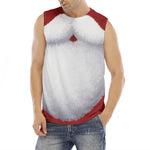 Santa Claus Beard Print Men's Fitness Tank Top