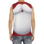 Santa Claus Beard Print Men's Fitness Tank Top