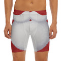 Santa Claus Beard Print Men's Long Boxer Briefs