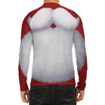 Santa Claus Beard Print Men's Long Sleeve Rash Guard