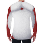 Santa Claus Beard Print Men's Long Sleeve T-Shirt